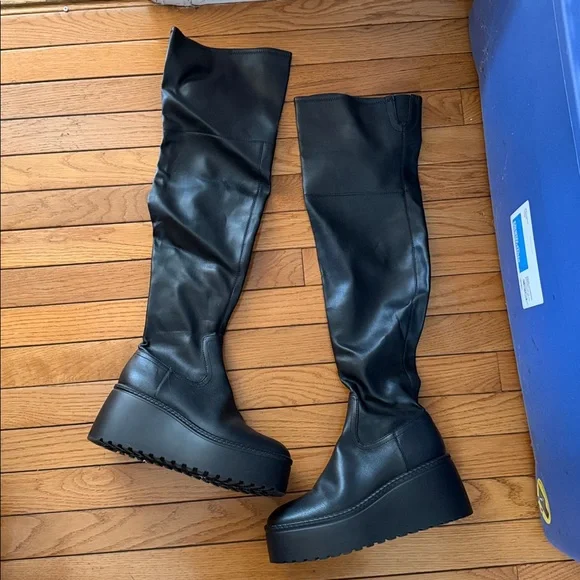 Nine West Black Over-the-Knee Boots - Picture 2 of 5